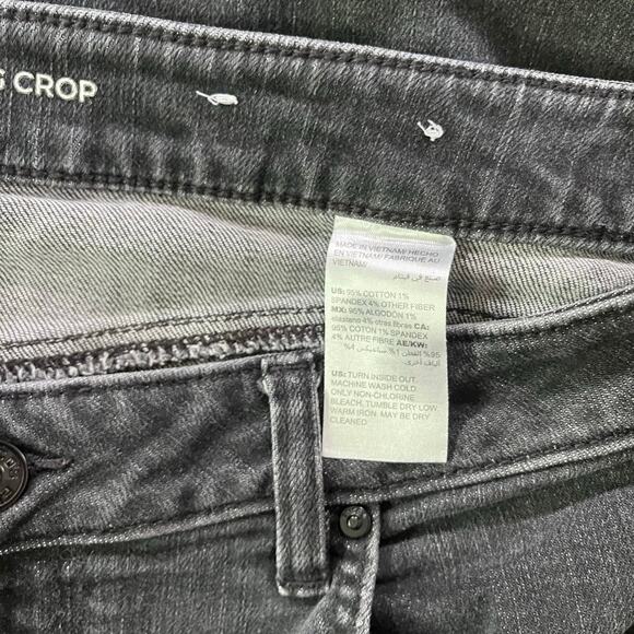 Talbots Black High Rise Straight Crop Jeans Plus Sz 16 - Picture 8 of 10